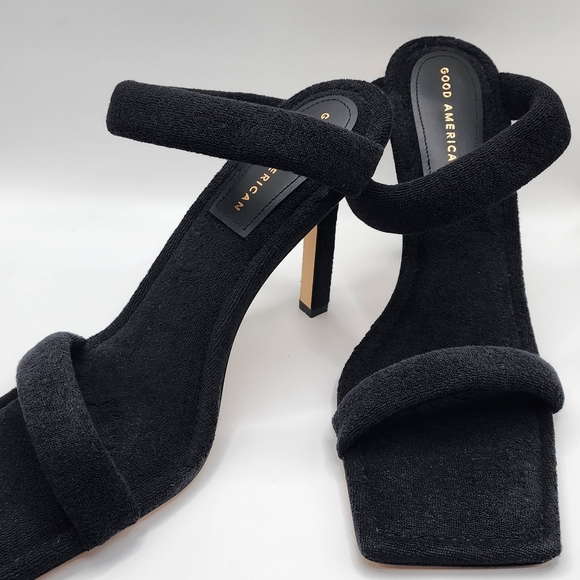 GOOD AMERICAN BLK/TERRY HEELS - Picture 4 of 9